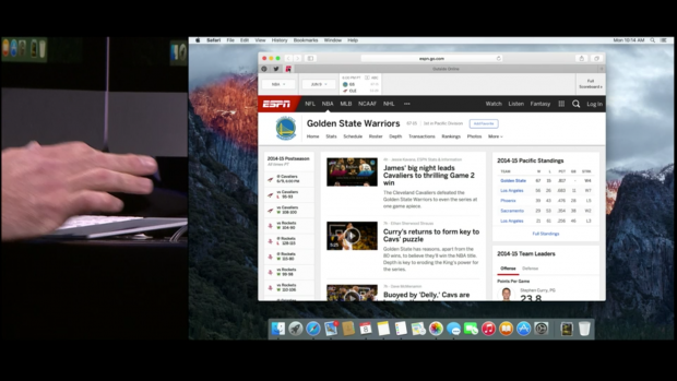 H&auml;ufig besuchte Seiten k&ouml;nnen im neuen Safari angeheftet werden. (Bild: Apple/Screenshot: Golem.de)